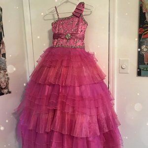 Pink Bell-Gown Pageant Dress